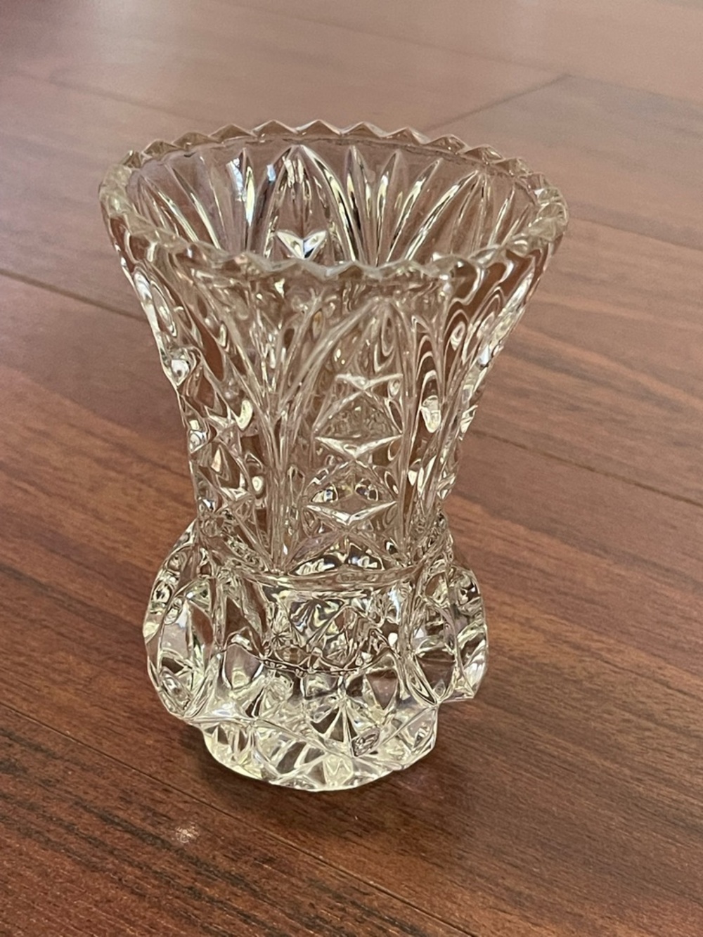 vintage Crystal Zajecar 24% lead crystal bud vase